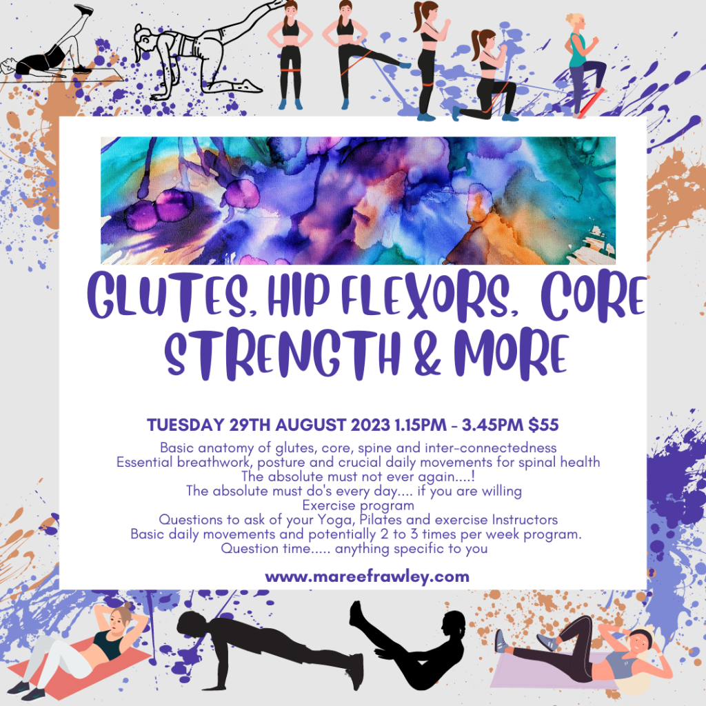 Glutes, hip flexors, tight hamstrings, core strength @mareerejuvenate